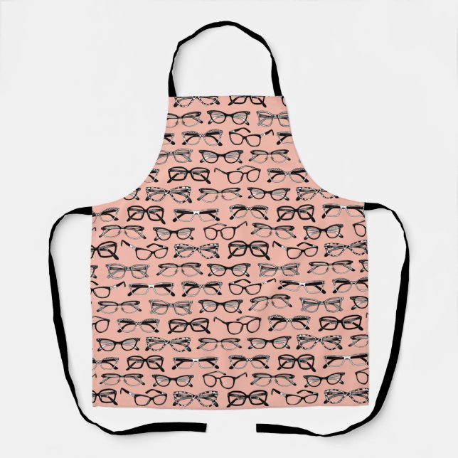 Pale Pink Glasses, Eyeglasses, Eyewear Apron (Front)