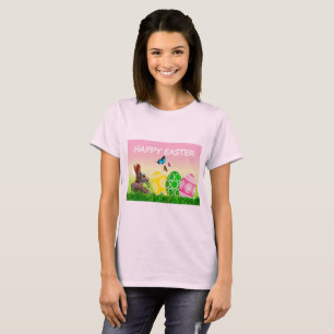 Pale Pink Happy Easter T-Shirt