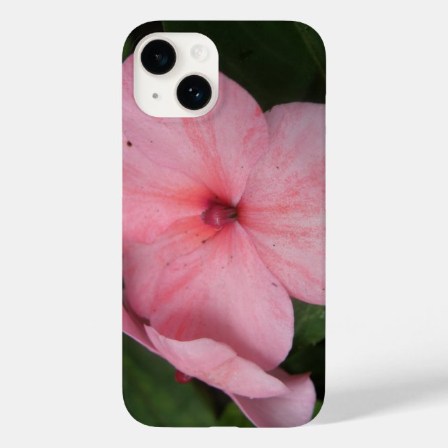 Pale Pink Impatiens Flower Case-Mate iPhone Case (Back)