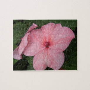 Pale Pink Impatiens Flower Puzzle