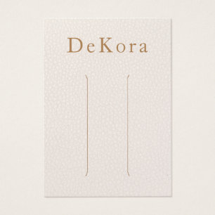 Pale Pink Leather Multiple Hair Clip Display Card