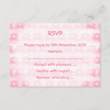 Pale Pink Pattern of Princess Carriages