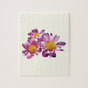 Pale Pink Peonies Jigsaw Puzzle