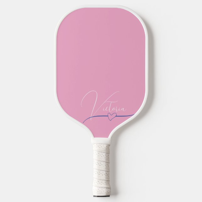 Pale Pink Pickleball Paddle (Front)
