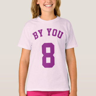 Pale Pink & Purple Kids | Sports Jersey Design T-Shirt