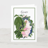 Pale Pink Rose card