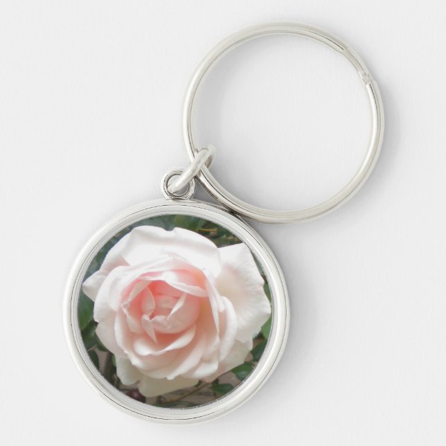 Pale Pink Rose Keychain (Front)