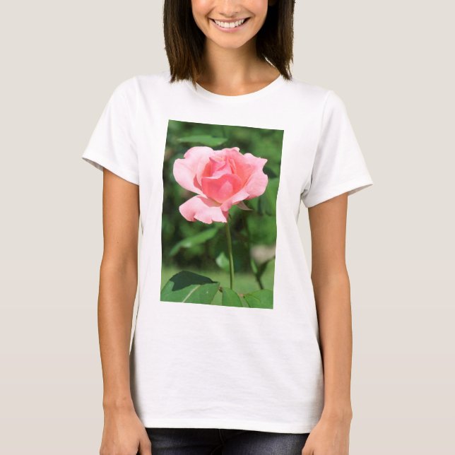 Pale pink rose T-Shirt (Front)