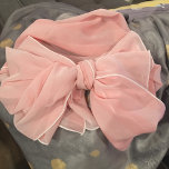 Pale Pink Stripe Pattern Scarf<br><div class="desc">Very Subtle Pale Pastel Pink Stripe Pattern Chiffon Scarf. You almost don't notice the stripe it is so subtle. Very pretty colour and a beautiful scarf.</div>