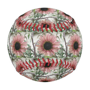 Pale Pink Sunflower Baseball