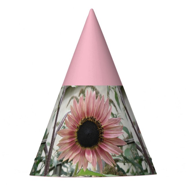 Pale Pink Sunflower Party Hat (Front)