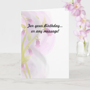 Pale Pink Watercolor Wash Card