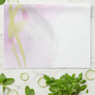 Pale Pink Watercolor Wash Kitchen Towel
