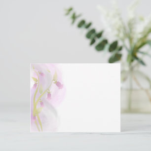 Pale Pink Watercolor Wash Postcard