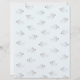 Pale Powder Blue Pajama Cardinalfish Watercolor