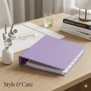 Pale Purple Binder for Work or School Files