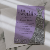 Pale Purple Elegance 50th Birthday Party
