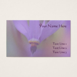 Pale Purple Flower Close Up Business Card