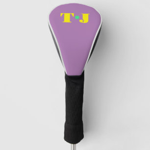 Pale Purple Monogrammed Golf Head Cover