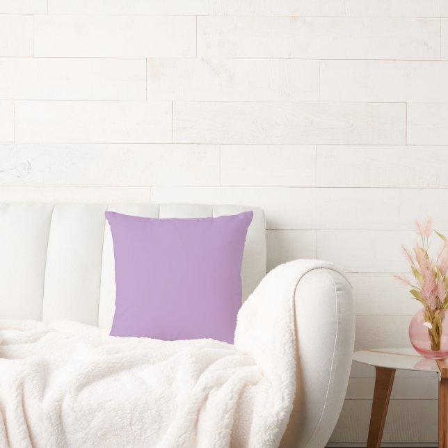 Pale Purple Throw Pillow (Couch)