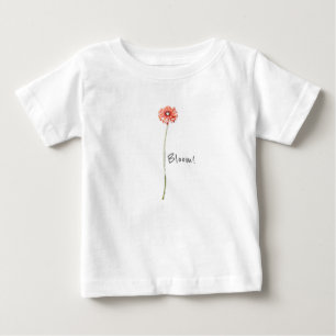 Pale Red Gerbera Flower Bloom! Toddler Hoodie Baby T-Shirt