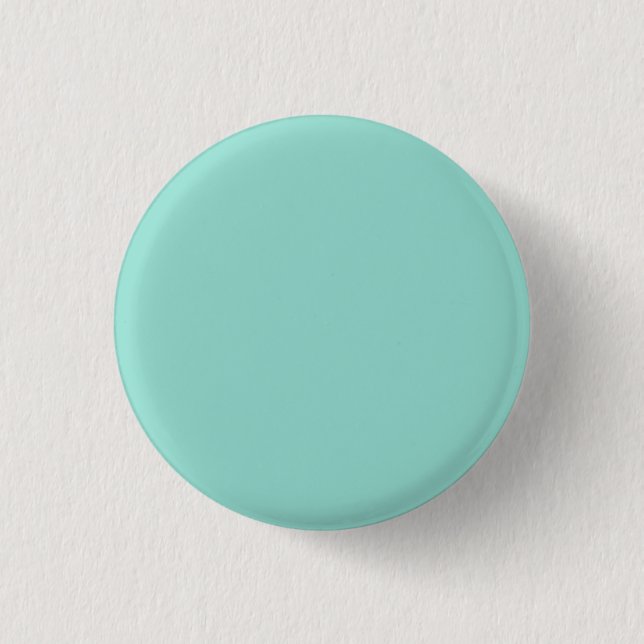 Pale Robin Egg Blue Solid Color 1 Inch Round Button (Front)
