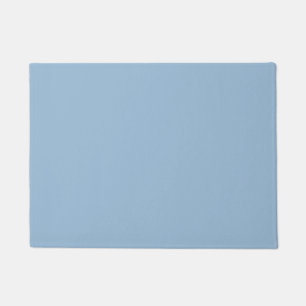 Pale Sky Blue Solid Colour Print Doormat