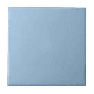 Pale Sky Blue Solid Colour Print Tile