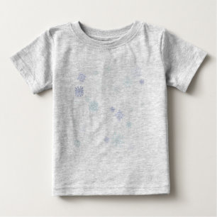 Pale Snowflakes Baby T-Shirt