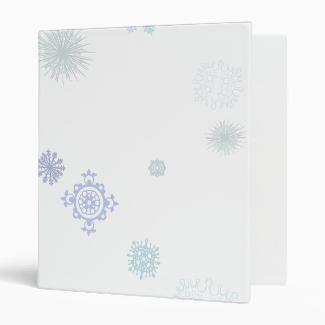 Pale Snowflakes Binder (Front/Inside)