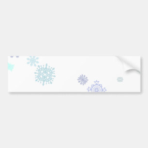 Pale Snowflakes Bumper Sticker