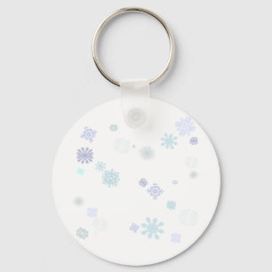 Pale Snowflakes Keychain