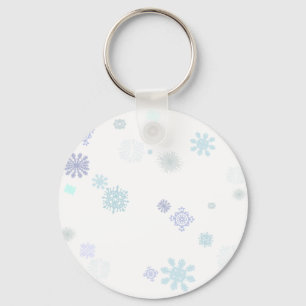 Pale Snowflakes Keychain