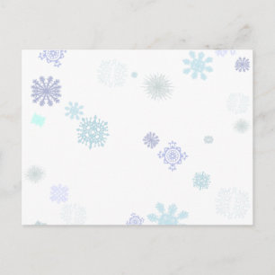 Pale Snowflakes Postcard