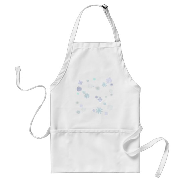 Pale Snowflakes Standard Apron (Front)
