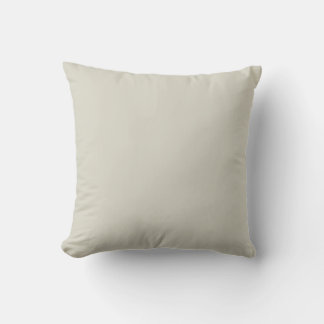 Pale Tan Solid Colour Coordinates with Vertical Gr Throw Pillow