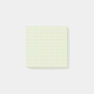 Pale Teal Chequered Pattern Soft Grid Design Post-it Notes