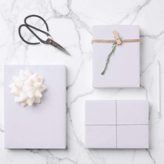 Pale Thistle Solid Colour Wrapping Paper Sheet (Front)