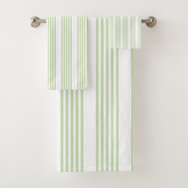 Pale vert et blanc cinq bandes motif (En situation)