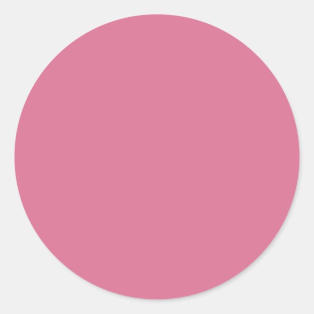Pale Violet Red Classic Round Sticker (Front)