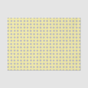 Pale Yellow and Grey Polka Dots Tissue Paper