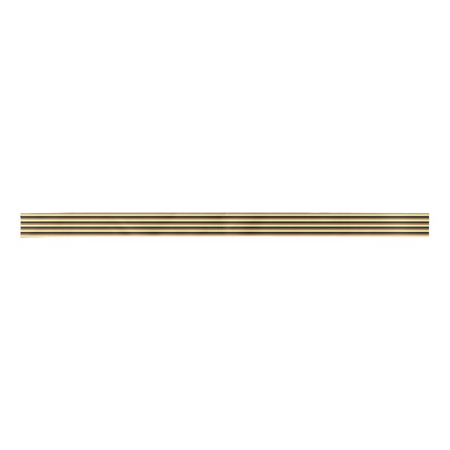 Pale Yellow, Black and Brown Stripes Satin Ribbon (Front)