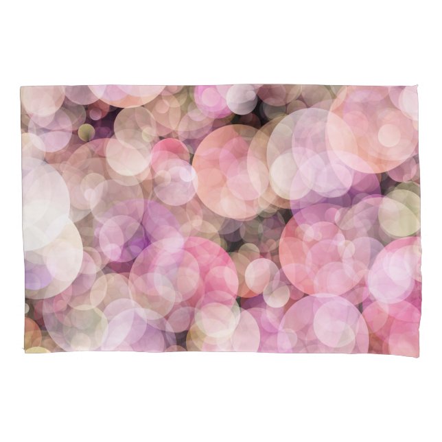 Pale Yellow Bubbles: Elegant Decor Pillowcase (Front)