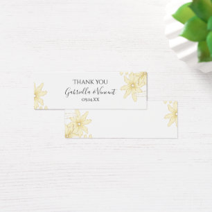 Pale Yellow Daisies Wedding Favour Tag