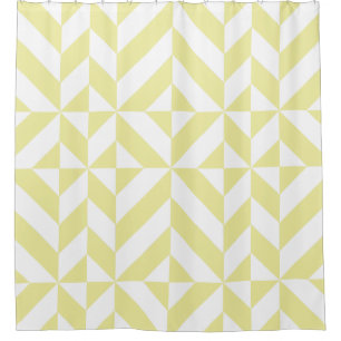 Pale Yellow Geometric Cube Pattern