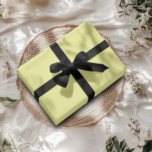 Pale Yellow Solid Colour Classic Elegant Wrapping Paper