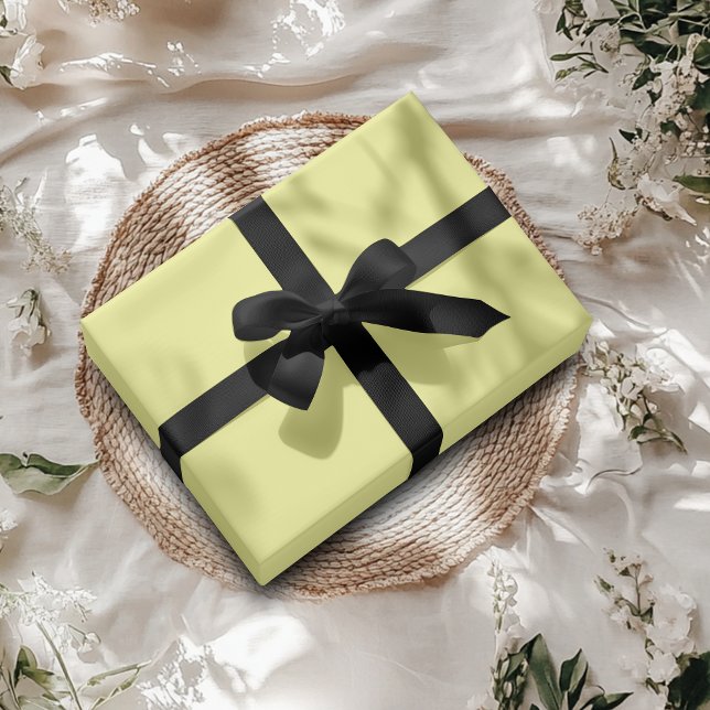 Pale Yellow Solid Colour | Classic | Elegant Wrapping Paper (Creator Uploaded)