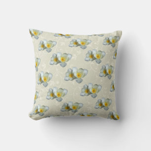 Pale Yellow Tulips After the Rain Throw Pillow