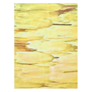 Pale Yellow Tulips Artistic Abstract Tablecloth