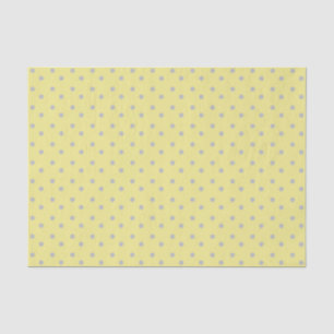 Pale Yellow with Grey Polka Dots Tissue Paper
